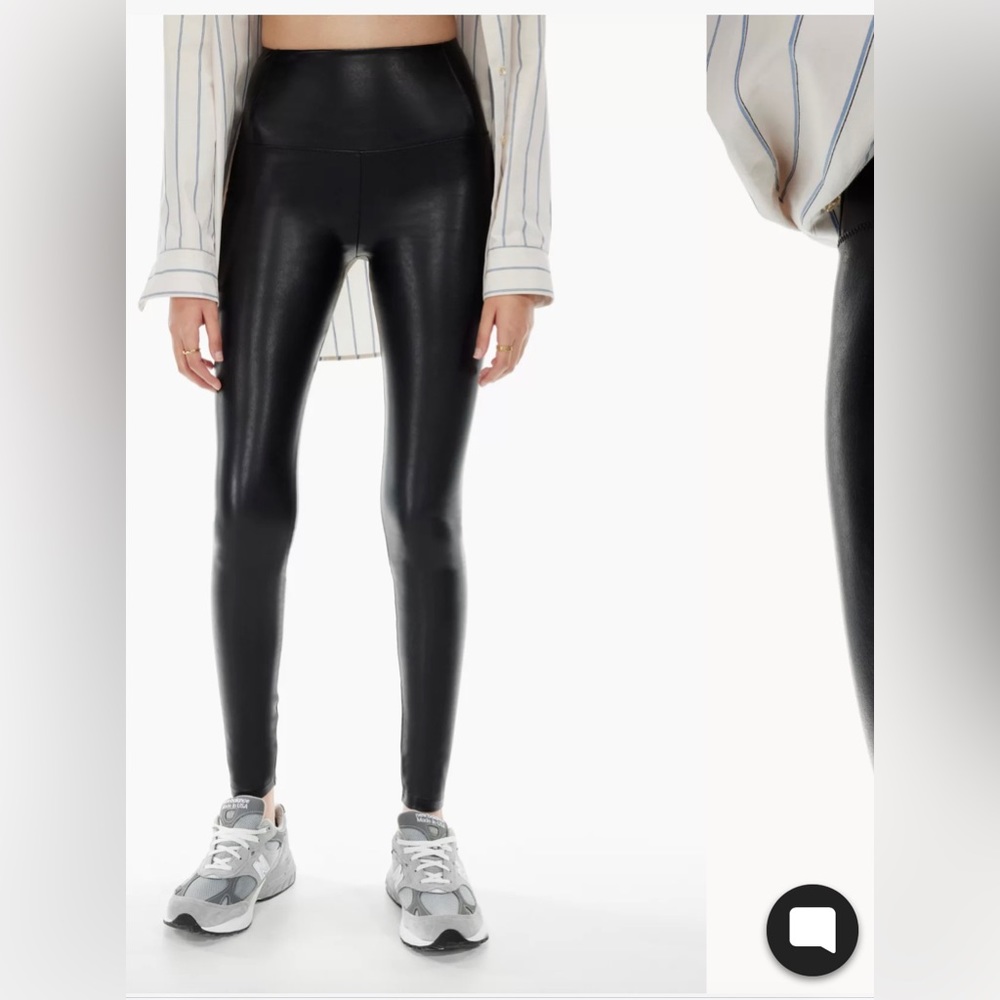 Aritzia High-Waisted Vegan Leather Leggings [Daria Pants]